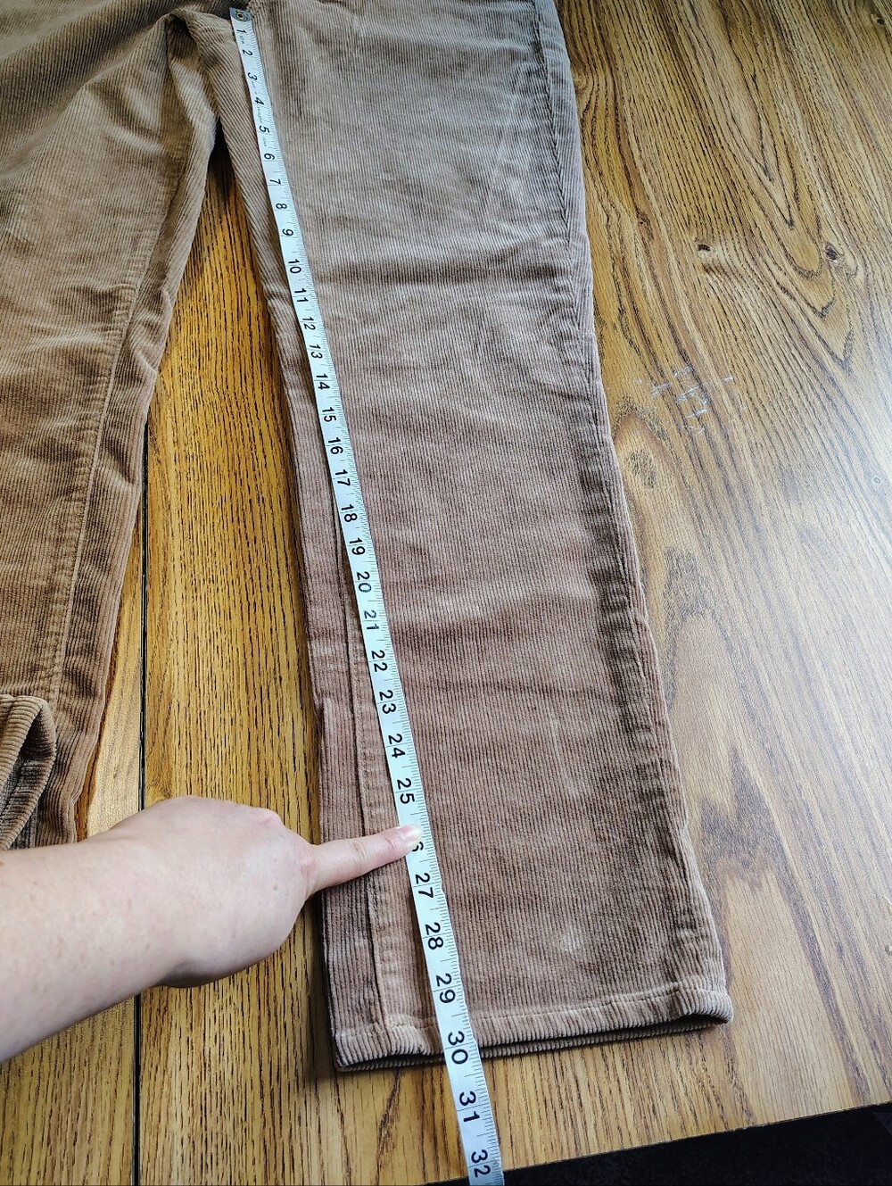 NWT Quince Organic Cotton Women's Straight-Leg Corduroy Pant Warm Brown sz 10. - Picture 16 of 16